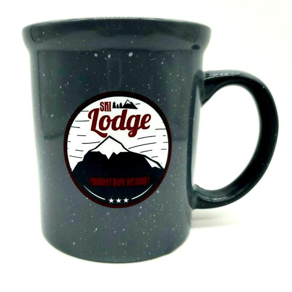 DesignPac Speckled Ski Lodge Coffee Mug